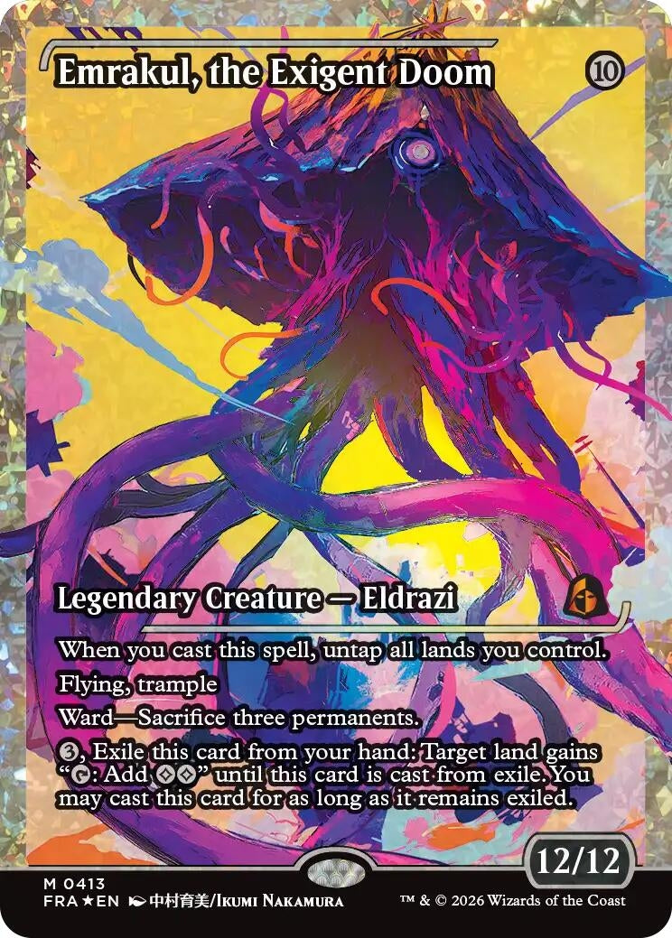 Image for Emrakul, the Exigent Doom (Showcase) (Fracture Foil) (413) (Reality Fracture) (Foil) (FRA) - Magic: The Gathering