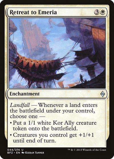 Retreat to Emeria (44) (Battle for Zendikar)