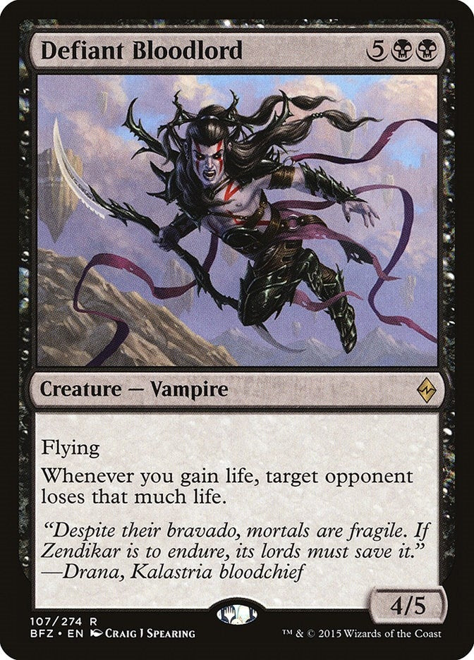Defiant Bloodlord (107) (Battle for Zendikar)