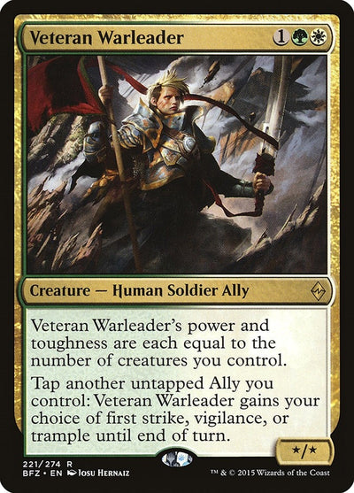 Veteran Warleader (221) (Battle for Zendikar)