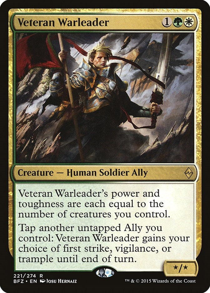 Veteran Warleader (221) (Battle for Zendikar)