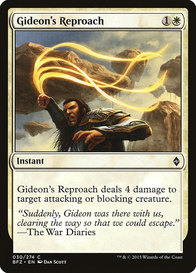 Gideon's Reproach (30) (Battle for Zendikar)