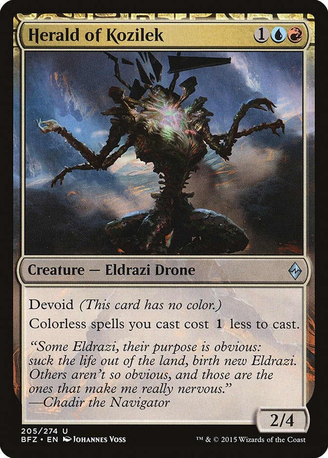 Herald of Kozilek (205) (Battle for Zendikar) (Foil)