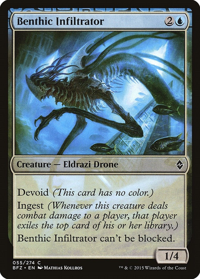 Benthic Infiltrator (55) (Battle for Zendikar) (Foil)