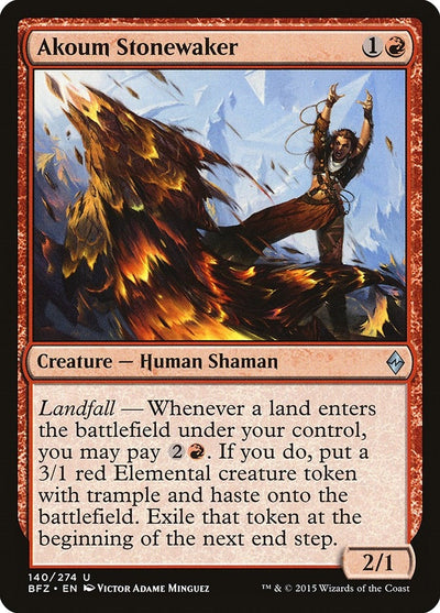 Akoum Stonewaker (140) (Battle for Zendikar)