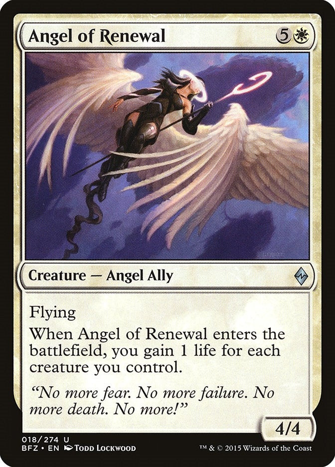 Angel of Renewal (18) (Battle for Zendikar)
