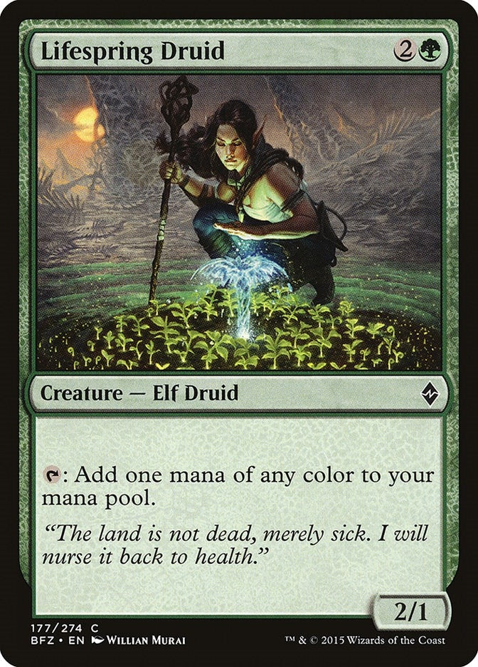 Lifespring Druid (177) (Battle for Zendikar)