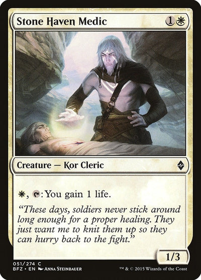 Stone Haven Medic (51) (Battle for Zendikar)