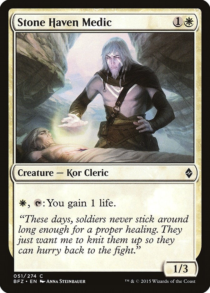 Stone Haven Medic (51) (Battle for Zendikar) (Foil)