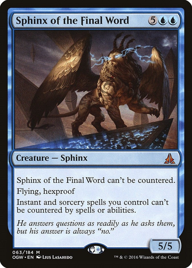 Sphinx of the Final Word (63) (Oath of the Gatewatch)