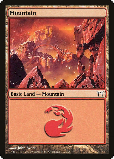 Mountain (302) (302) (Champions of Kamigawa)