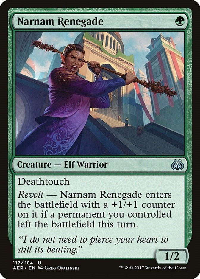 Image for Narnam Renegade (117) (Aether Revolt) - Magic: The Gathering