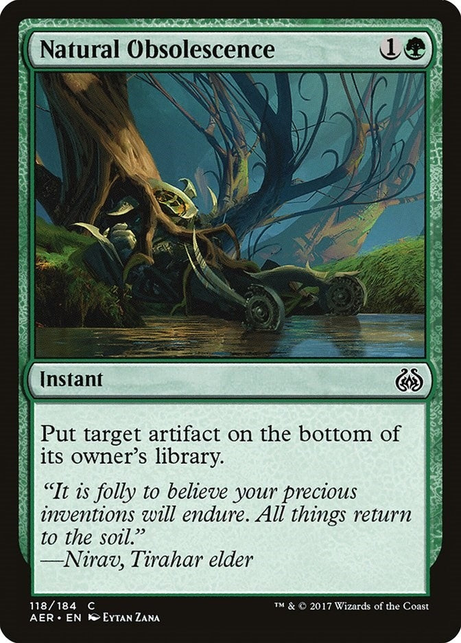 Image for Natural Obsolescence (118) (Aether Revolt) - Magic: The Gathering