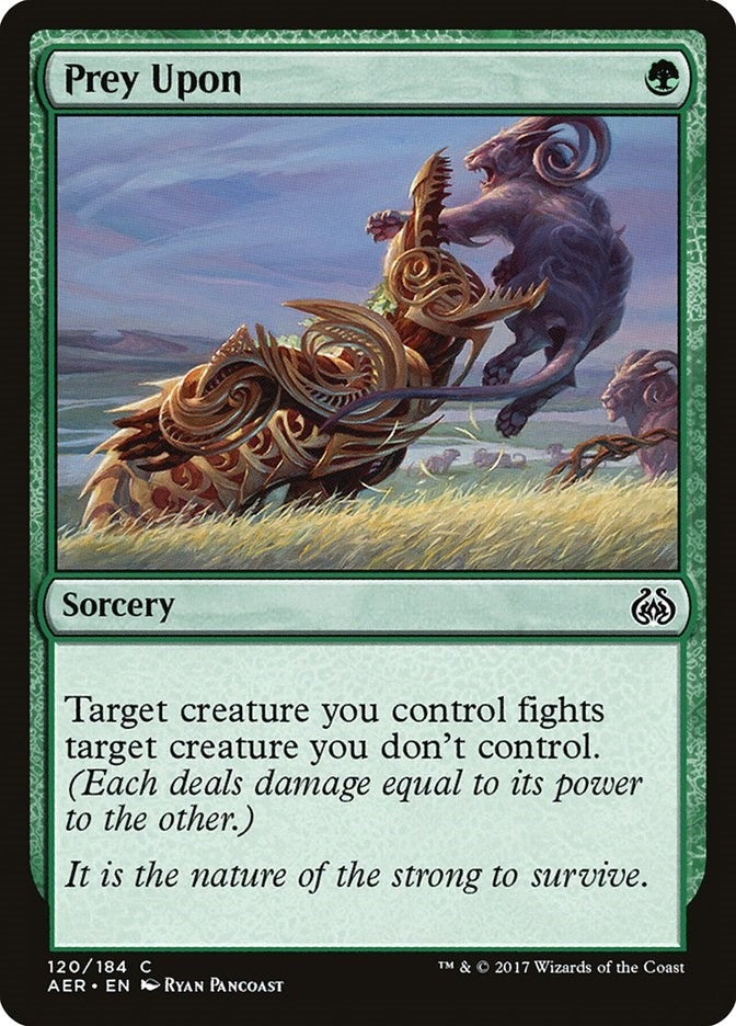 Image for Prey Upon (120) (Aether Revolt) - Magic: The Gathering