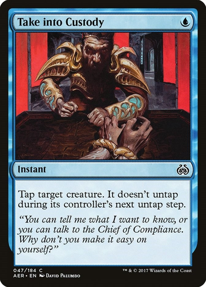 Image for Take into Custody (47) (Aether Revolt) - Magic: The Gathering