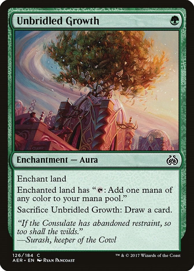 Image for Unbridled Growth (126) (Aether Revolt) - Magic: The Gathering