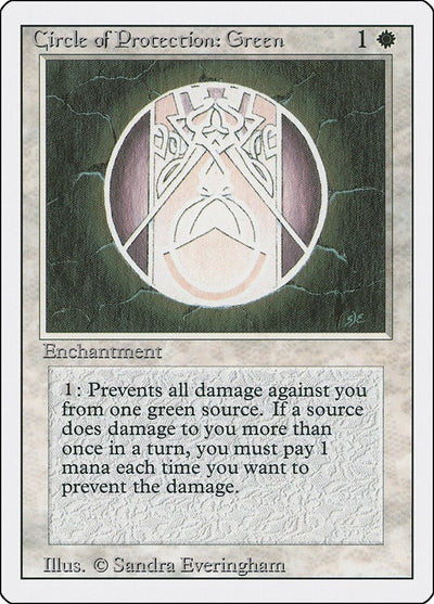 Circle of Protection: Green (3ED)