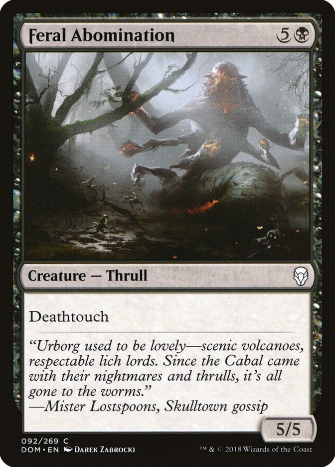Feral Abomination (92) (Dominaria)