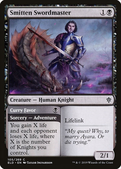 Smitten Swordmaster (105) (Throne of Eldraine)
