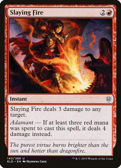 Slaying Fire (143) (Throne of Eldraine) (Foil)