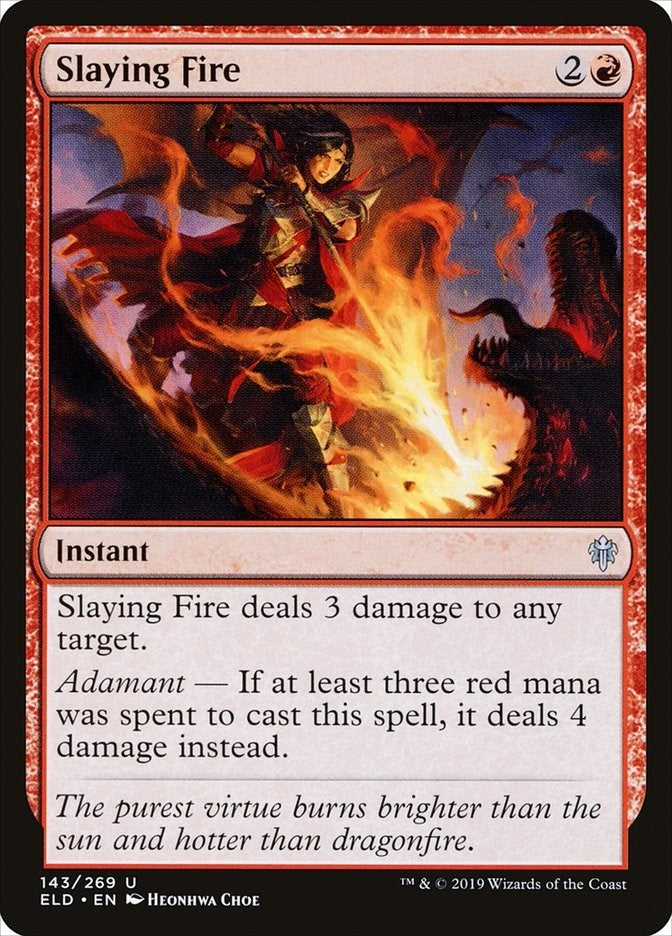Slaying Fire (143) (Throne of Eldraine) (Foil)