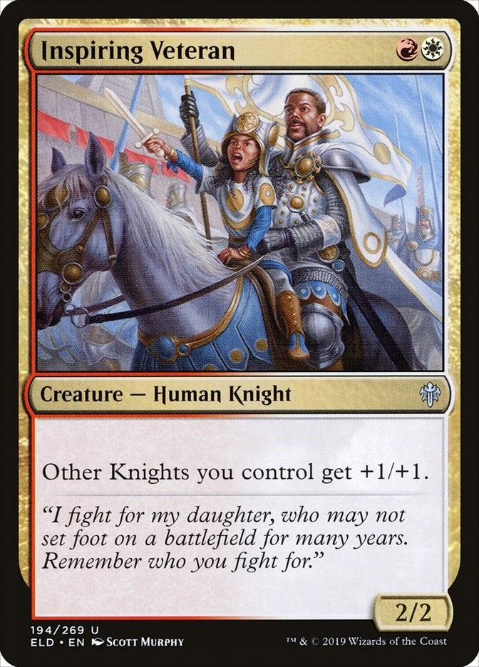 Inspiring Veteran (194) (Throne of Eldraine)