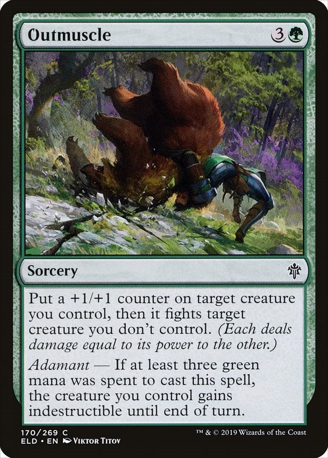 Outmuscle (170) (Throne of Eldraine) (Foil)