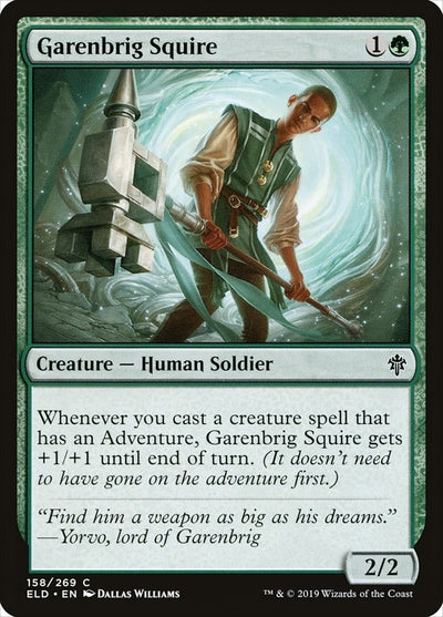 Garenbrig Squire (158) (Throne of Eldraine) (Foil)
