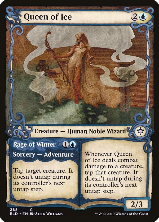 Queen of Ice (Showcase) (285) (Throne of Eldraine)