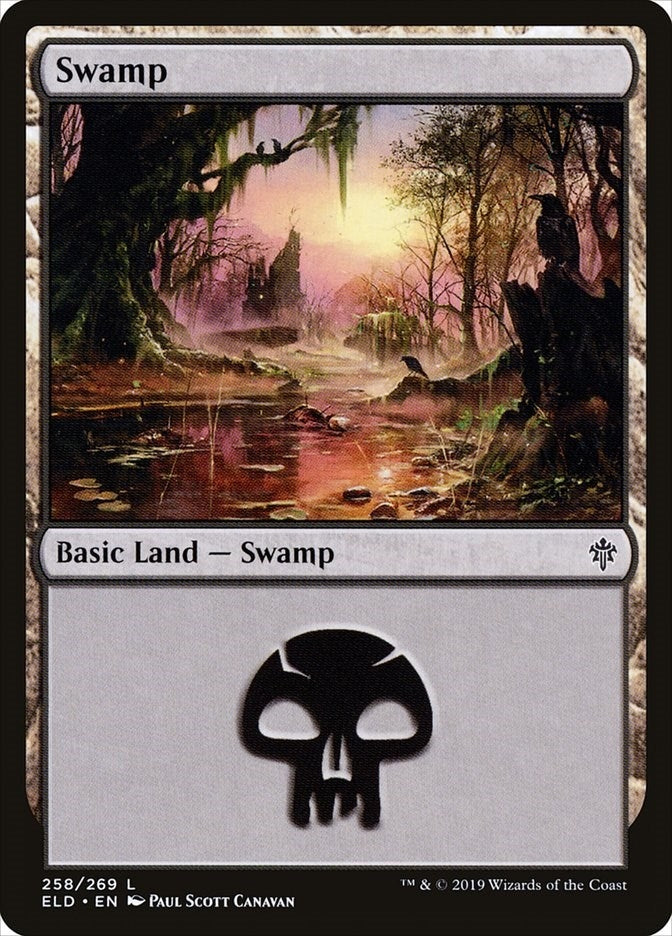 Swamp (258) (258) (Throne of Eldraine) (Foil)
