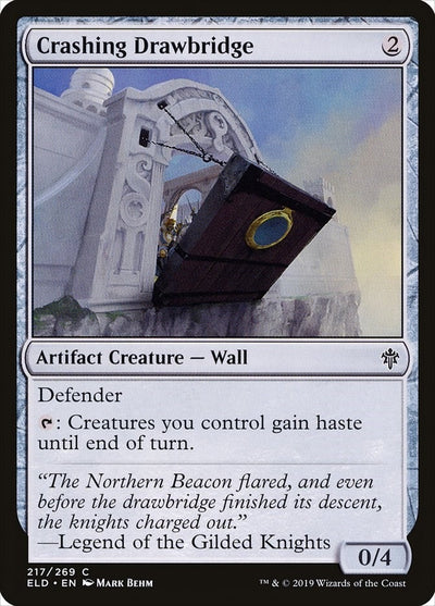 Crashing Drawbridge (217) (Throne of Eldraine) (Foil)