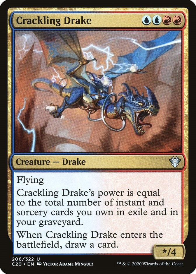 Crackling Drake (206) (Commander 2020)