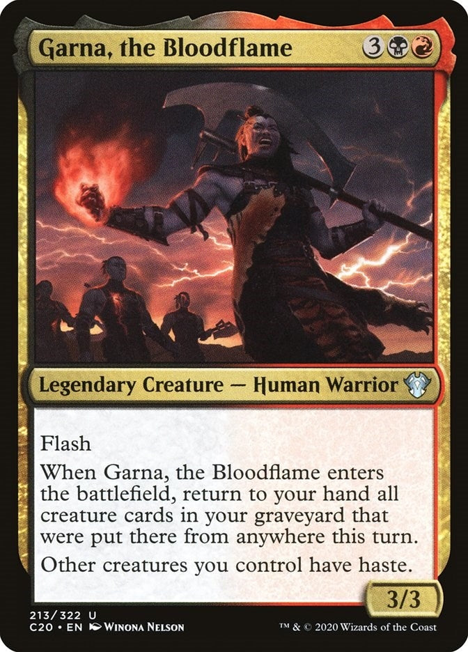 Garna, the Bloodflame (213) (Commander 2020)