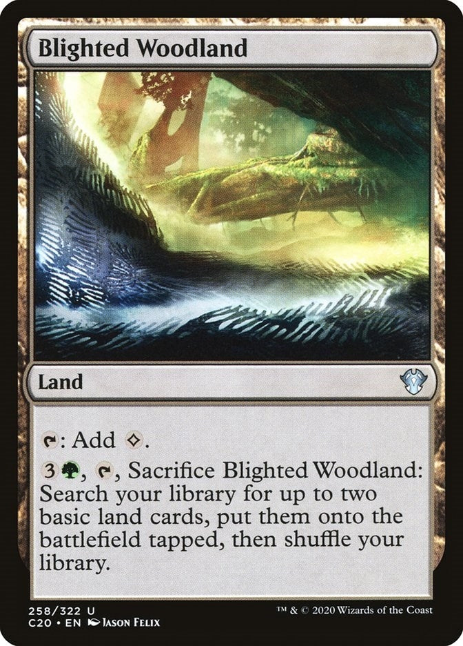 Blighted Woodland (258) (Commander 2020)