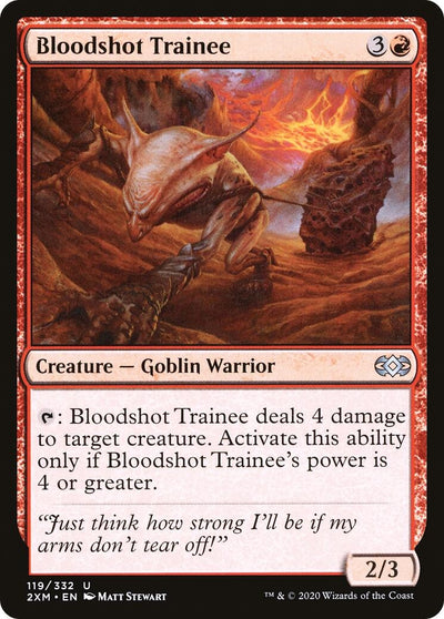 Bloodshot Trainee (119) (Double Masters) (Foil)