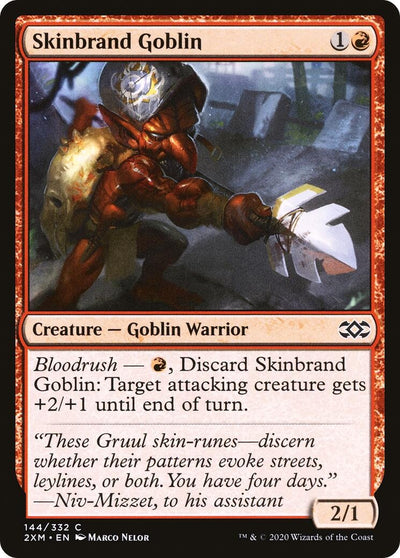 Skinbrand Goblin (144) (Double Masters) (Foil)