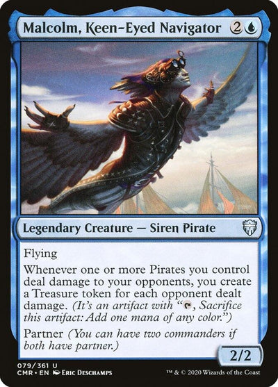 Malcolm, Keen-Eyed Navigator (79) (Commander Legends) (Foil)