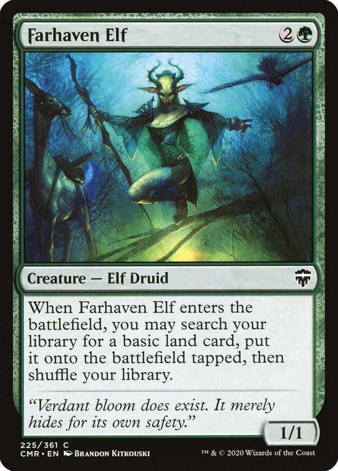 Image for Farhaven Elf (225) (Commander Legends) (Foil) - Magic: The Gathering