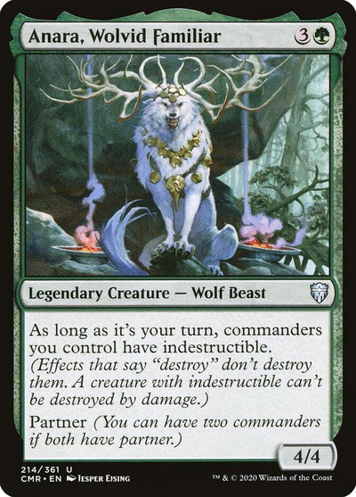 Anara, Wolvid Familiar (214) (Commander Legends)