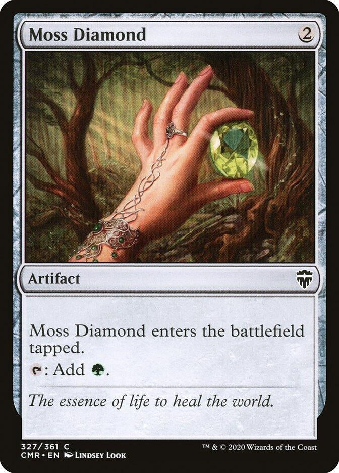 Image for Moss Diamond (327) (Commander Legends) (Foil) - Magic: The Gathering