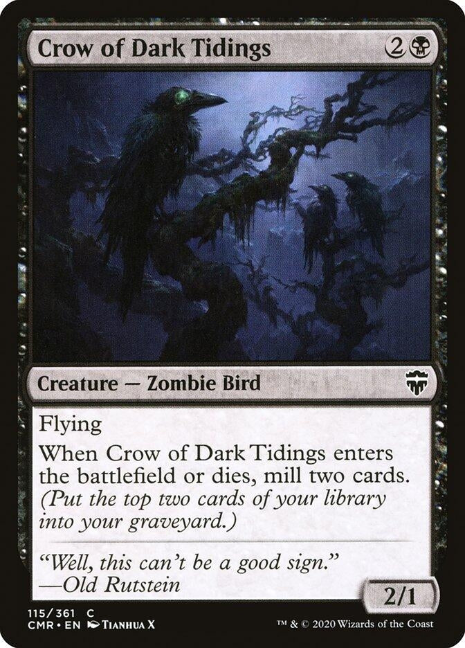 Image for Crow of Dark Tidings (115) (Commander Legends) (Foil) - Magic: The Gathering