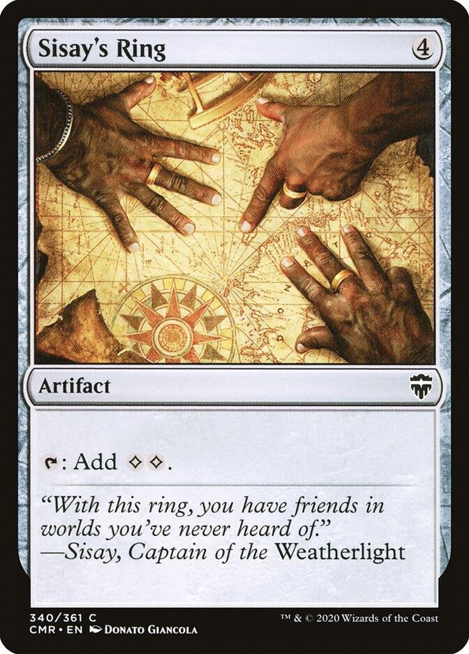 Image for Sisay's Ring (340) (Commander Legends) (Foil) - Magic: The Gathering