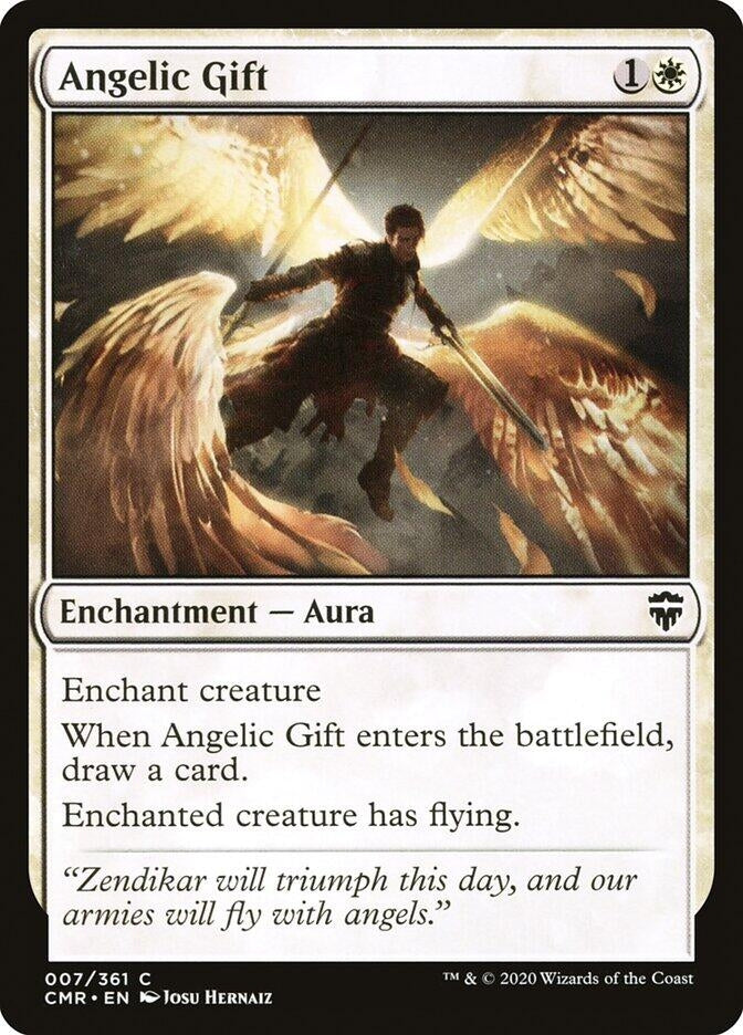 Image for Angelic Gift (7) (Commander Legends) (Foil) - Magic: The Gathering