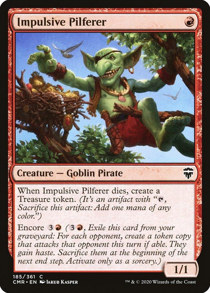 Image for Impulsive Pilferer (185) (Commander Legends) (Foil) - Magic: The Gathering