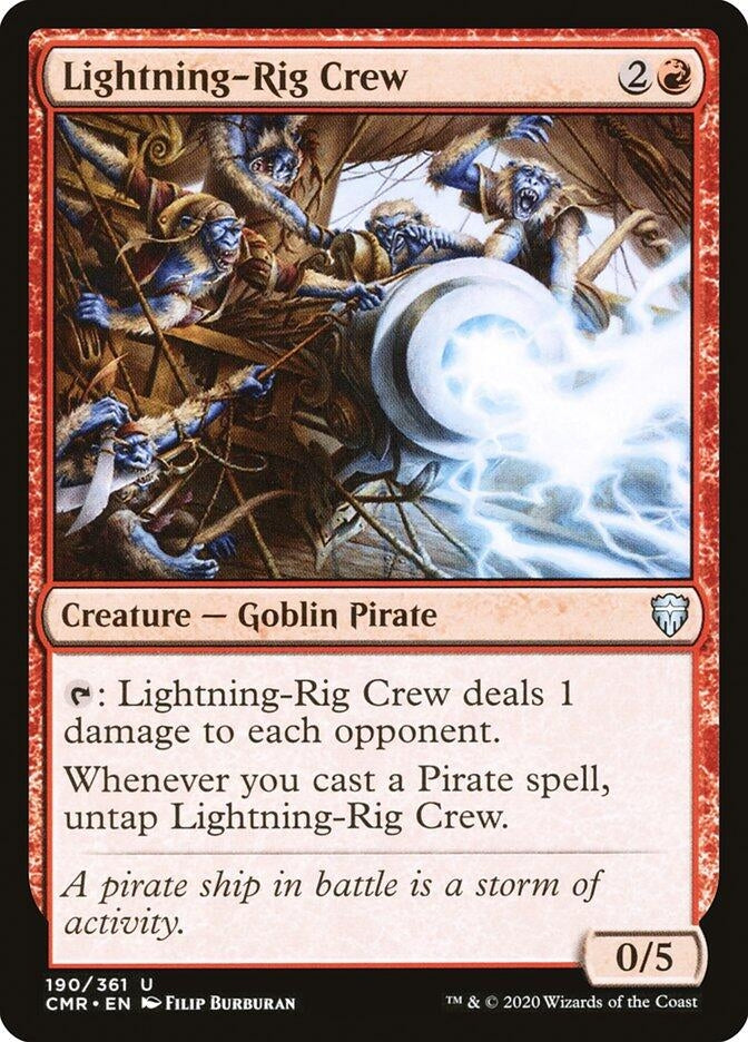 Image for Lightning-Rig Crew (190) (Commander Legends) (Foil) - Magic: The Gathering