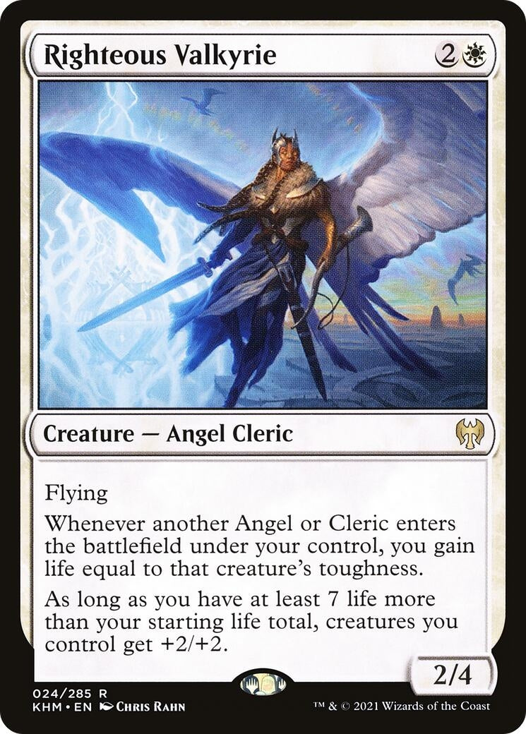 Righteous Valkyrie (24) (Kaldheim) (Foil)