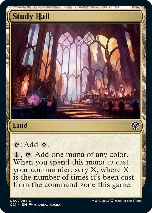 Image for Study Hall (80) (Commander 2021) - Magic: The Gathering