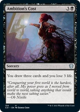Ambition's Cost (134) (Commander 2021)