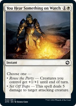 Image for You Hear Something on Watch (42) (Adventures in the Forgotten Realms) - Magic: The Gathering