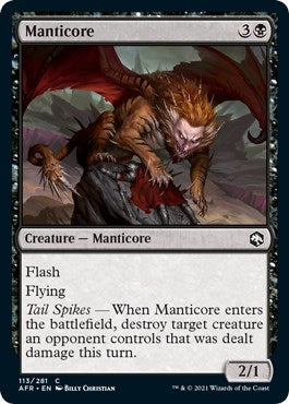 Image for Manticore (113) (Adventures in the Forgotten Realms) - Magic: The Gathering